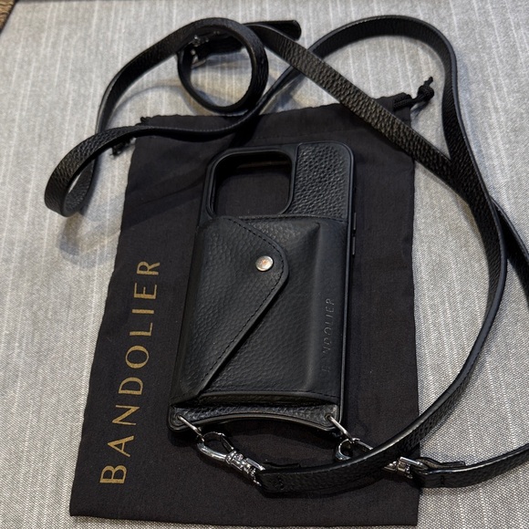 Bandolier Black Crossbody Phone Case iPhone 14Pro - Picture 4 of 4